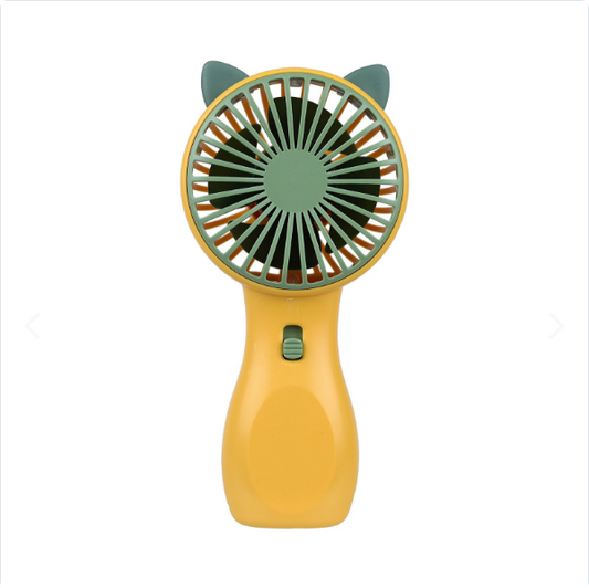 Mini Ventilador Orejas de Oso Amarillo